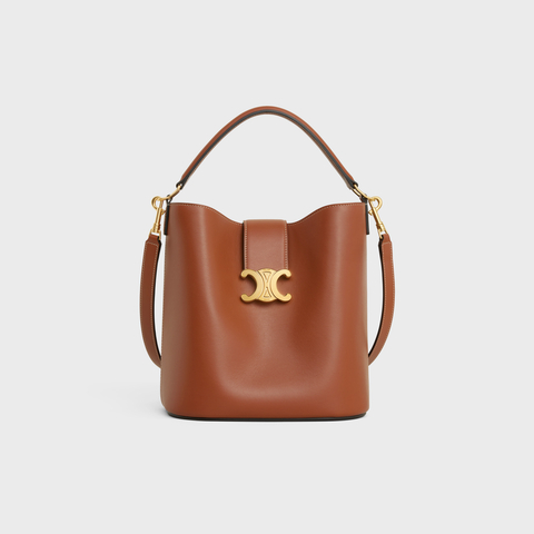 MEDIUM LOUISE BAG IN SMOOTH CALFSKIN TAN - Image 1